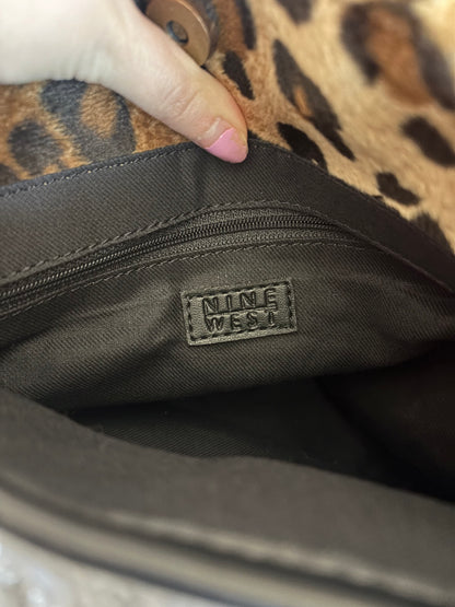 Nine West Leopard Print Shoulder Bag