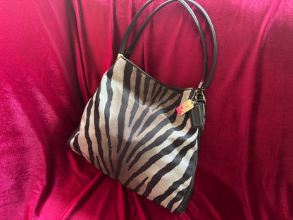 Coach Madison Zebra Shoulder Bag