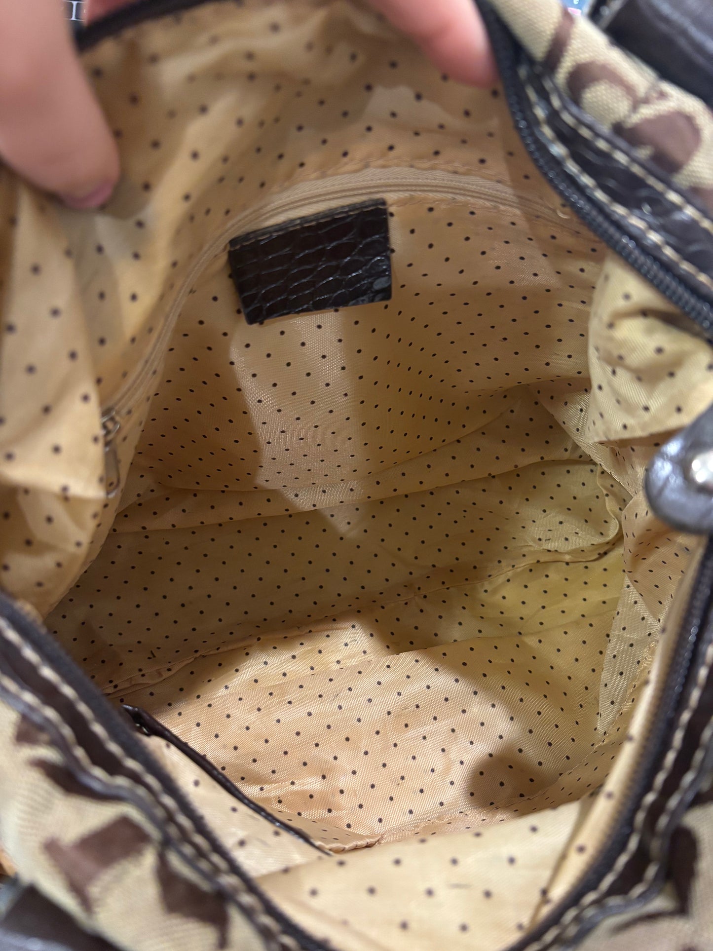 Large Guess Monogram Shoulder Bag